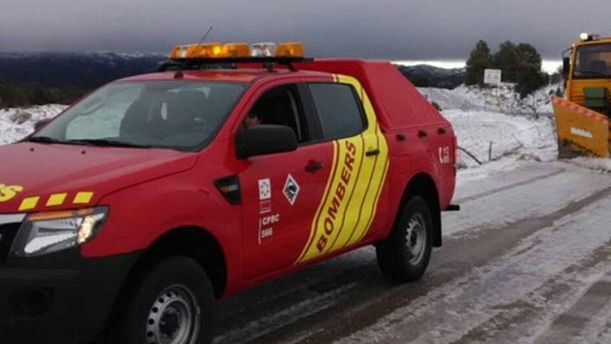 El temporal deja heladas y nieve en zonas del interior de Castellón