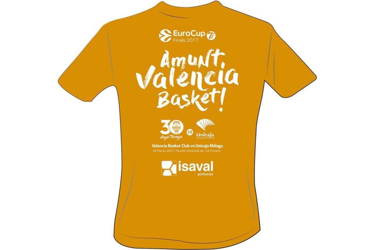 A partir de las 18:30 los primeros 500 que vayan a la Fonteta tendrán esta camiseta