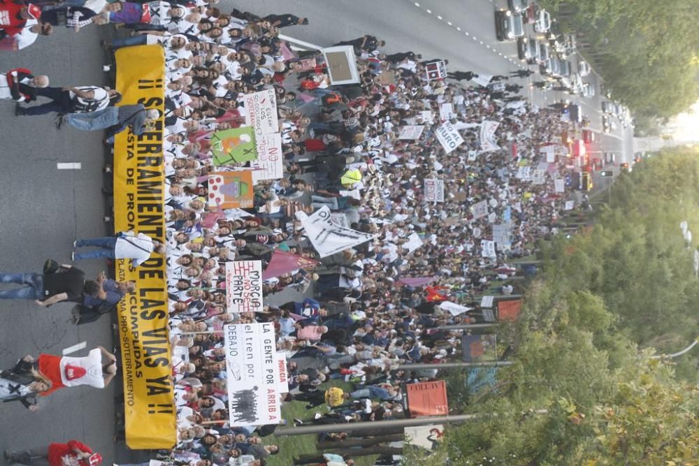 Manifestación contra el muro de Murcia en Madrid