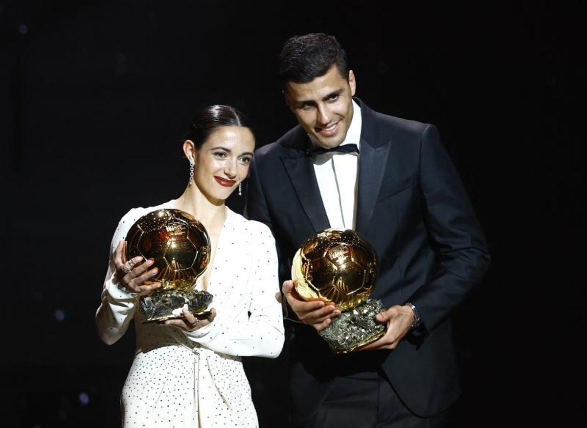 Rodri y Aitana ganadores del Balón de Oro Rodri y Aitana ganadores del Balón de Oro