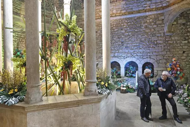 Les fotos del muntatge als Banys Àrabs de Temps de Flors