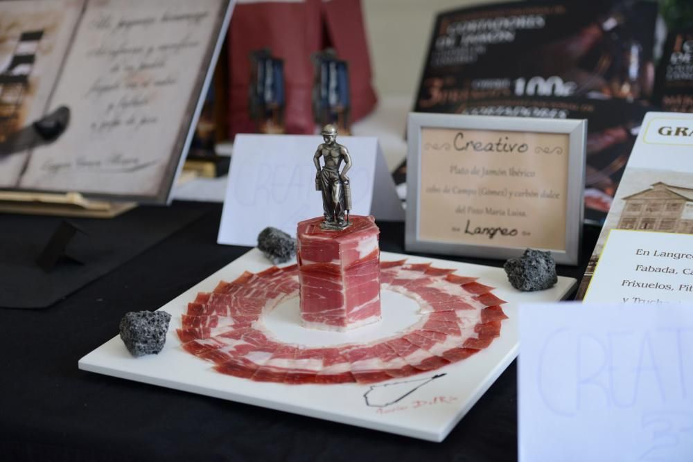 Campeonato de cortadores de jamón ibérico en La Felguera