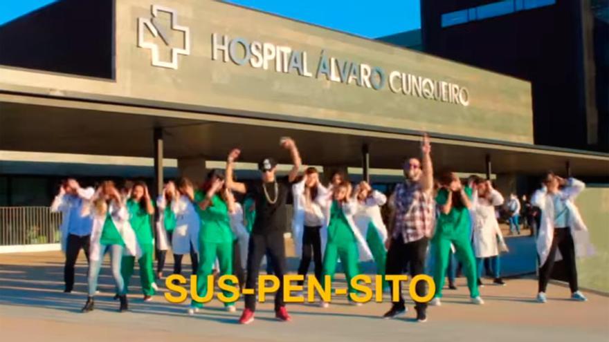 Fotograma del videoclip de los alumnos de medicina en Vigo // Youtube