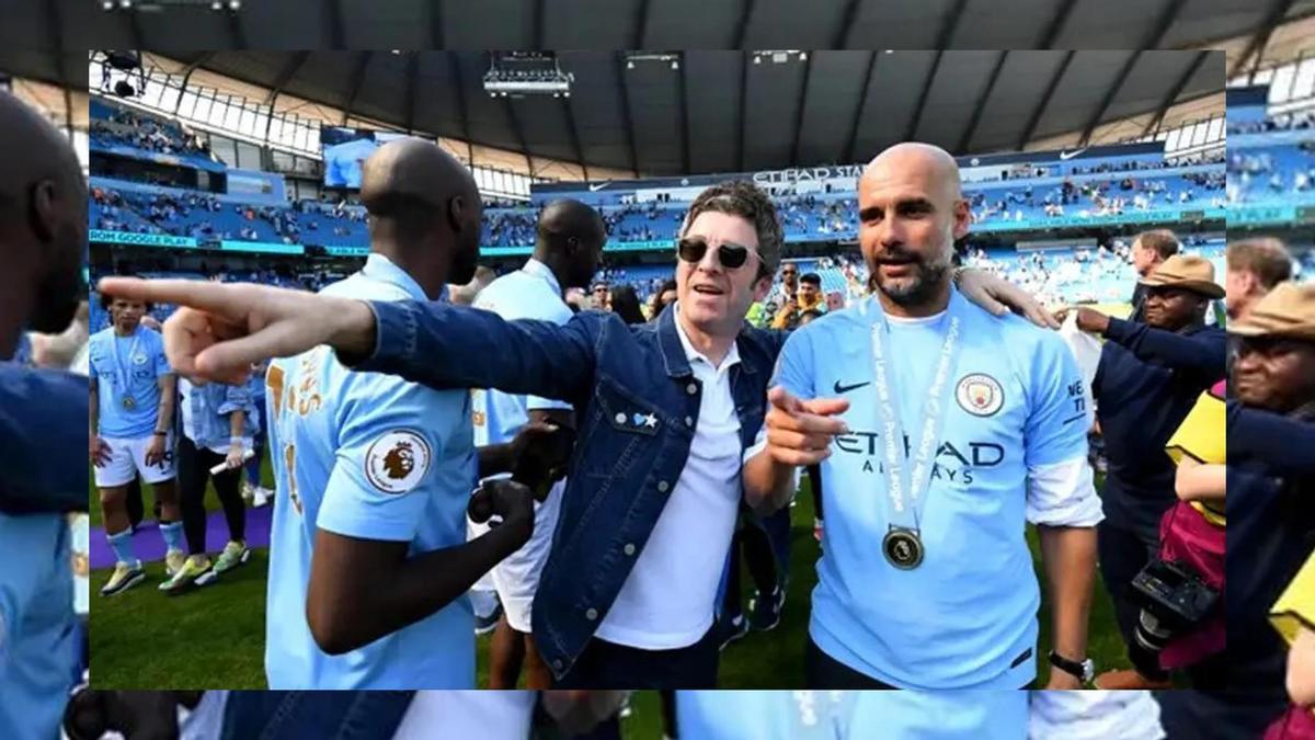 Guardiola junto a Oasis