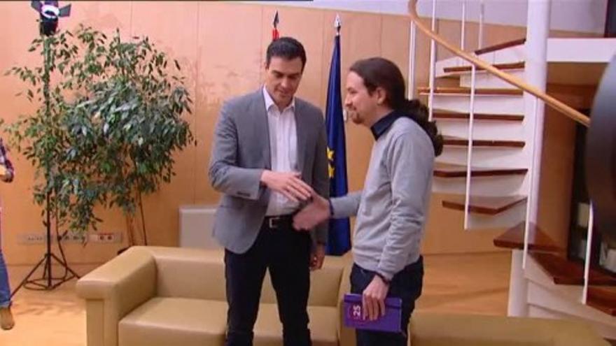 Iglesias veta a Ciudadanos en la negociación con Pedro Sánchez