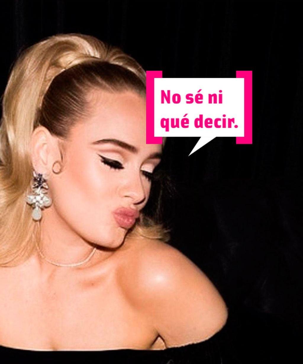 La cantante británica Adele posando para su cuenta de Instagram