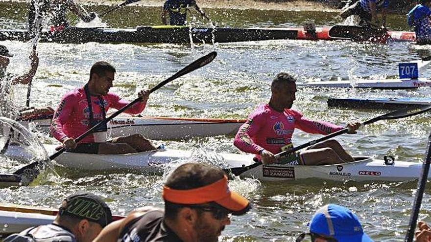 Javier López y Emilio Merchán reman juntos en una cita anterior esta temporada.