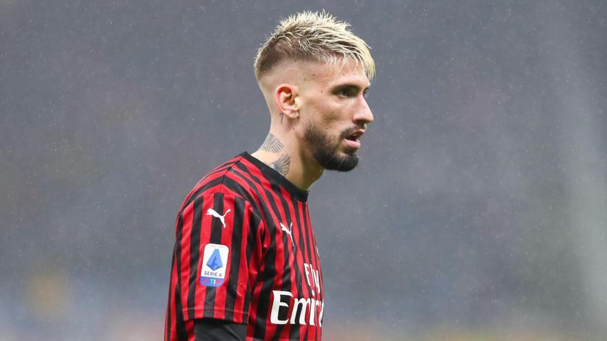 Samu Castillejo, en un partido con el Milan.