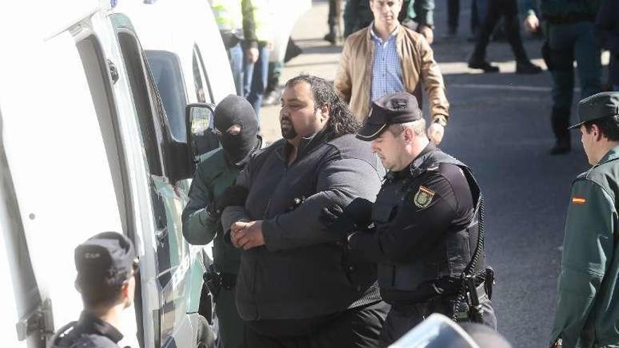 Su detención en Tomiño, en abril de 2016. // Adrián Irago