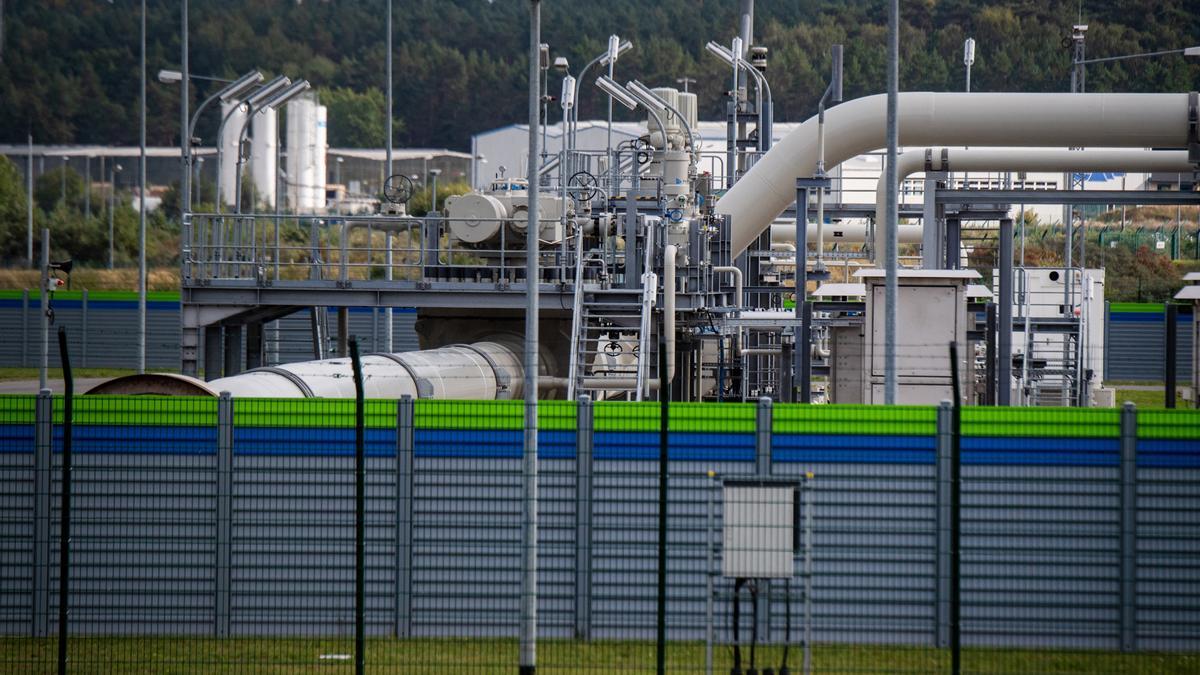 Una instalación receptora del gasoducto Nord Stream en Alemania.