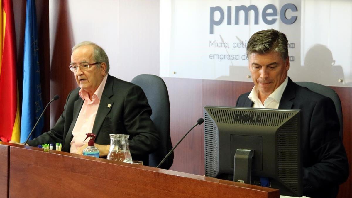 zentauroepp54123964 pla mitj  del president de pimec  josep gonz lez  i el secre200717212612