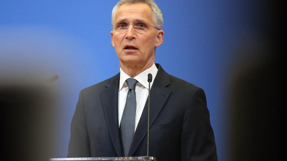 El secretario general de la OTAN, Jens Stoltenberg, en rueda de prensa.