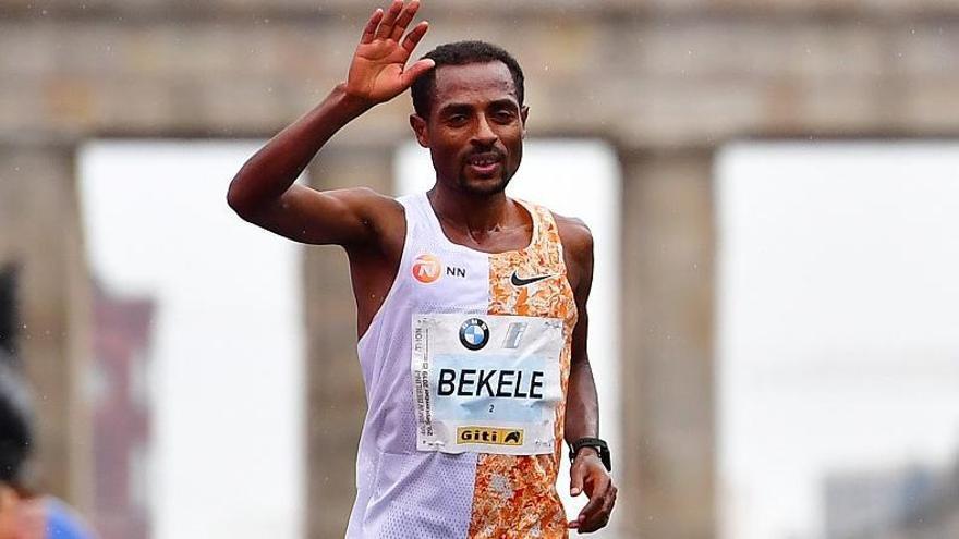 Kenenisa Bekele, en el Maratón de Berlín 2019, cuando se quedó a dos segundos del récord del mundo