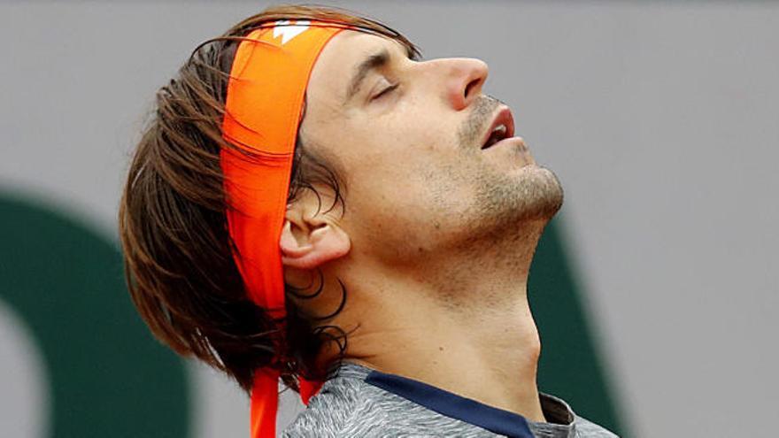 David Ferrer lamenta su derrota.