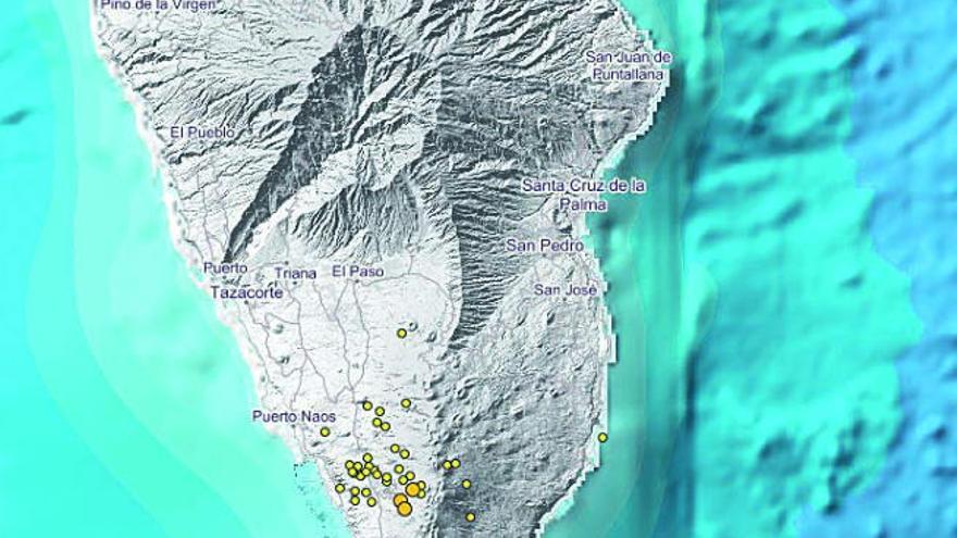 El IGN refuerza la vigilancia en La  Palma ante el enjambre de 150 seísmos