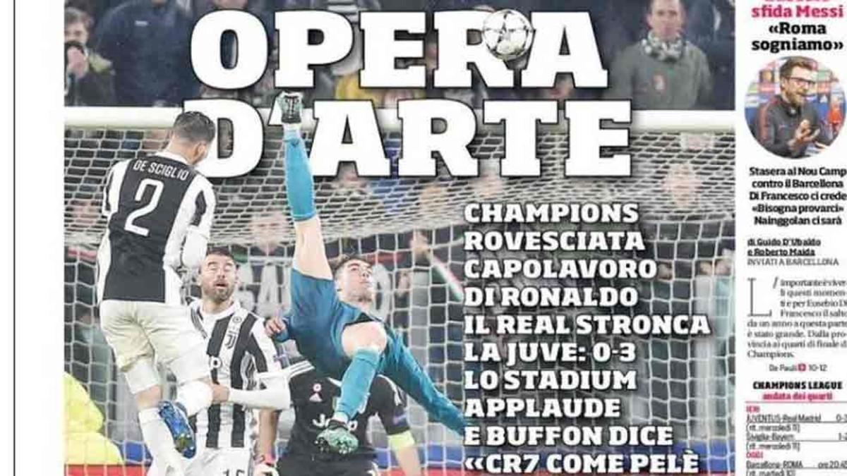 Cristiano Ronaldo fue portada en la prensa mundial