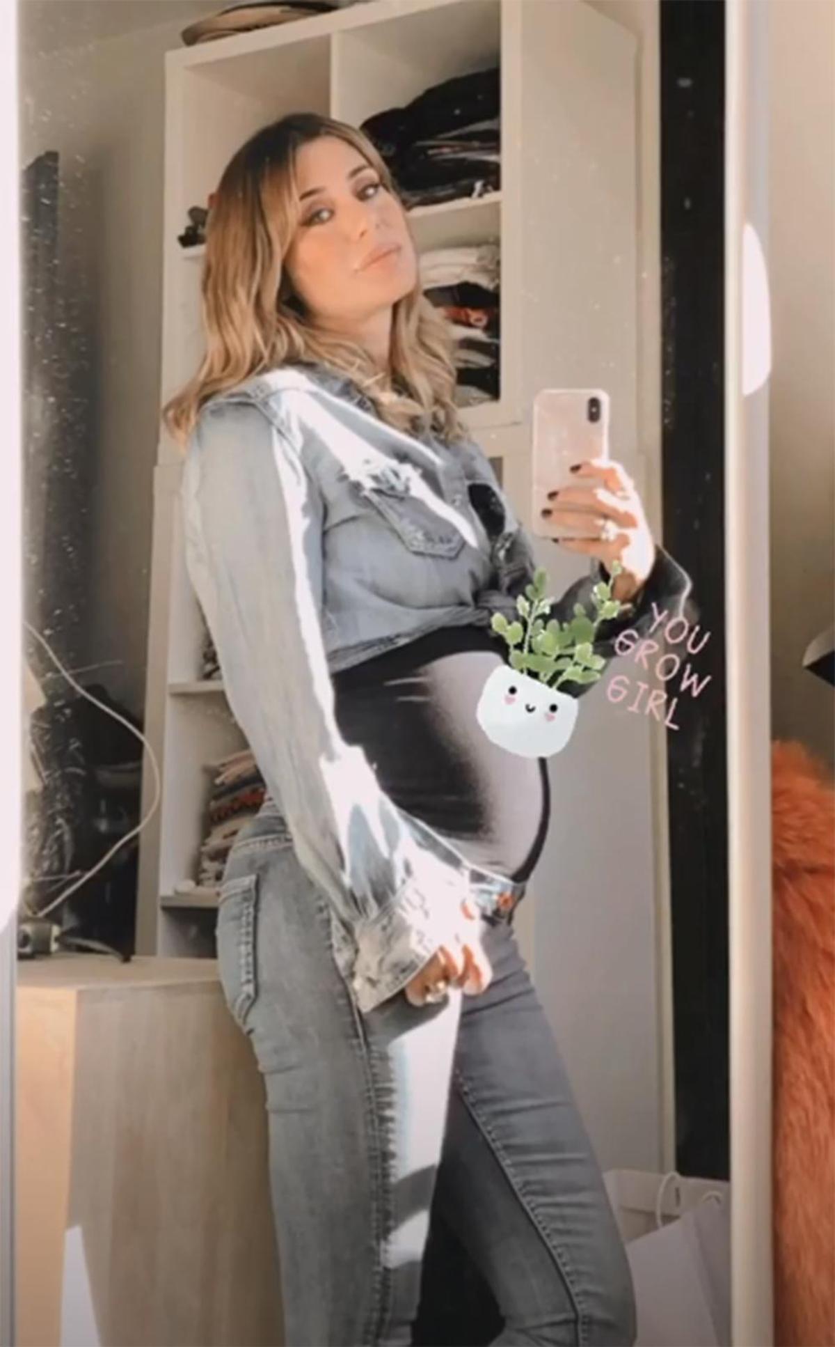 Elena Tablada presume de barriga