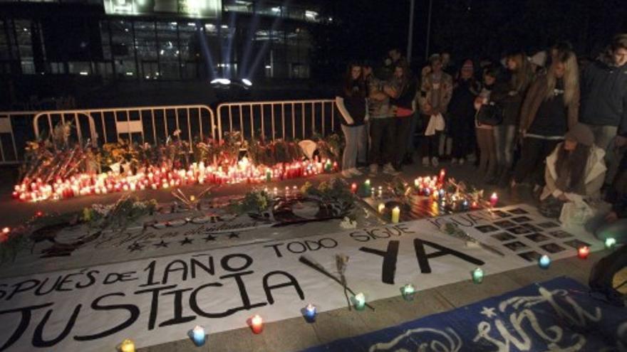 Homenaje a las víctimas del Madrid Arena