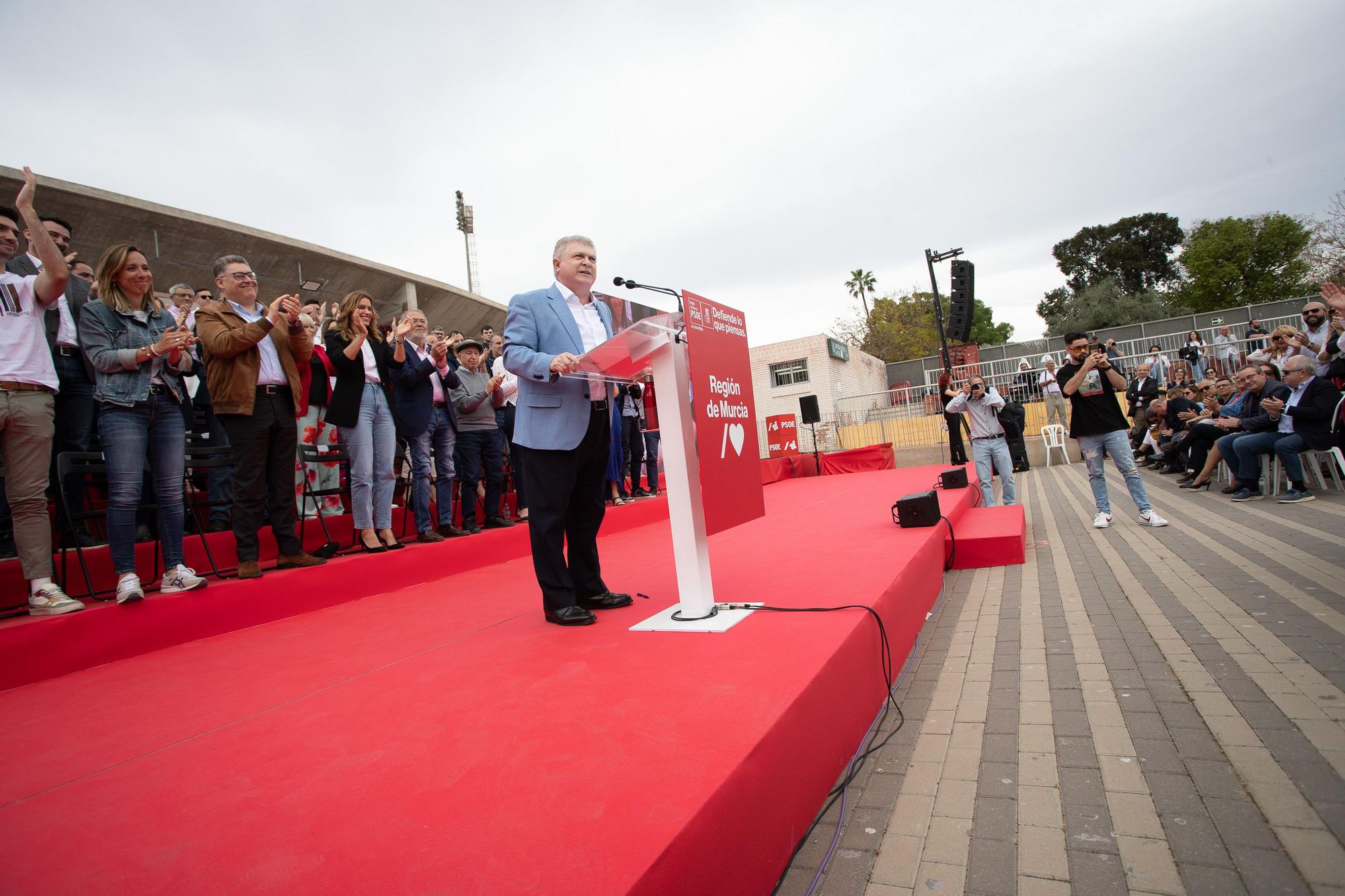 Serrano presenta su candidatura al Ayuntamiento de Murcia junto a la ministra Montero