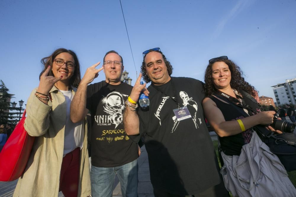 Asistentes al festival heavy de La Corredoria