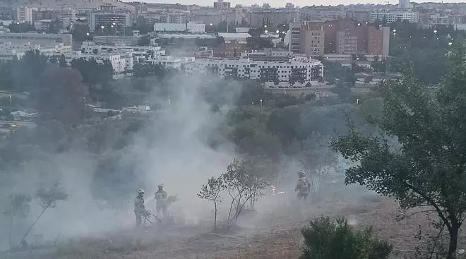 Controlado un incendio en la ladera de la Montaña cacereña