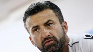 Christian Panucci, en la rueda de prensa de este jueves en Alicante.