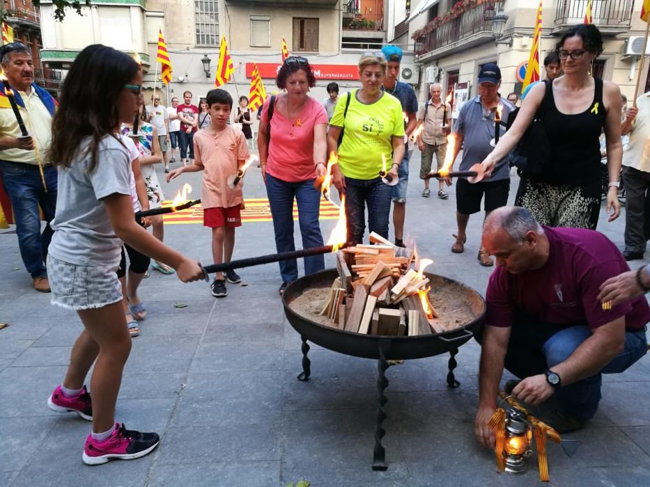 La Flama del Canigó arriba a Sant Vicenç