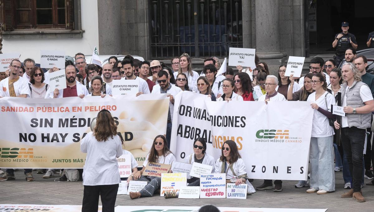 Huelga de médicos en Las Palmas de Gran Canaria (16/03/2026)