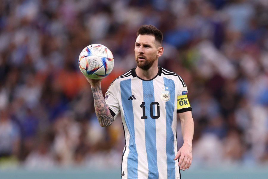 Messi, durante el partido ante Países Bajos