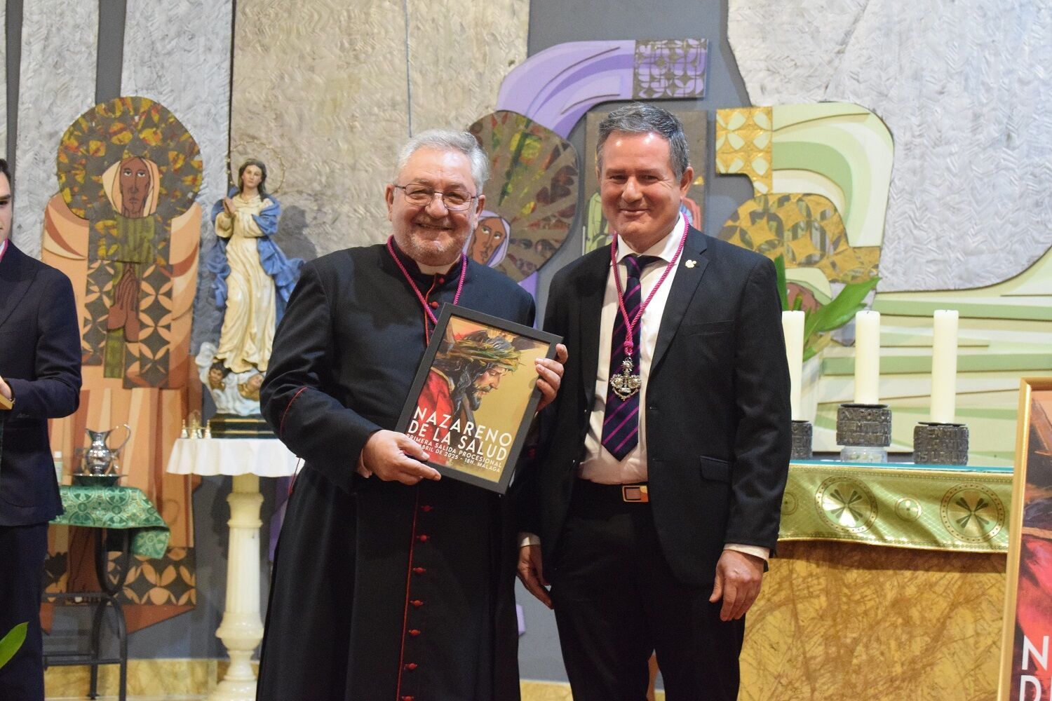 Presentación del cartel de la primera salida del Nazareno de la Salud, de Díaz Arnido