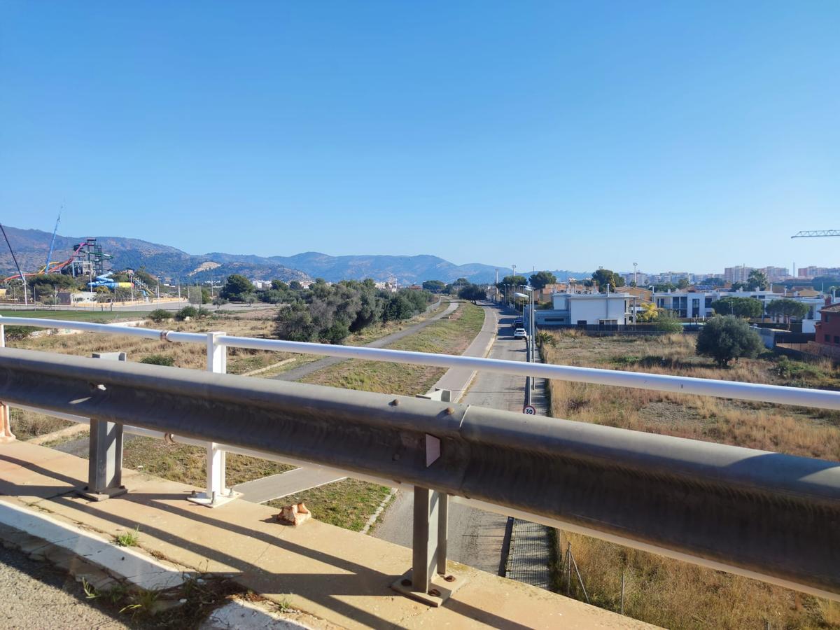Vistas desde el puente de Gimeno Tomás de la avenida Ferrocarril.