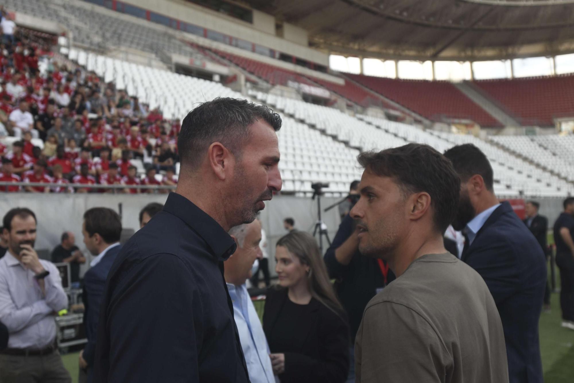 La presentación de la Ciudad Deportiva del Real Murcia, en imágenes