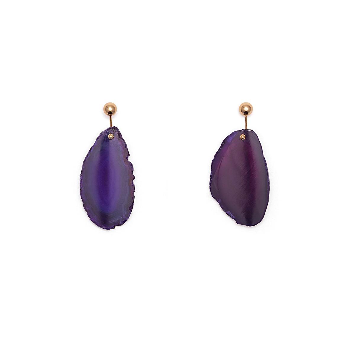 Pendientes Agata pintada de Bimba & Lola (36€)