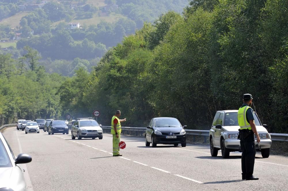 Accidente en el corredor del Nalón