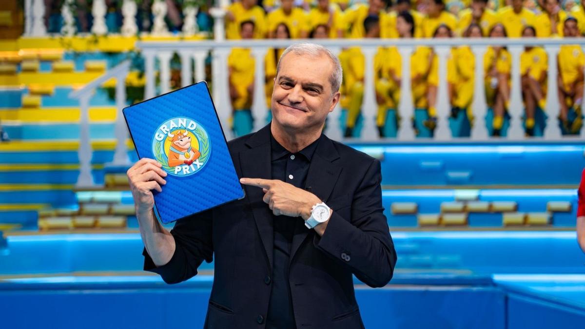 Ramón García, presentador del Grand Prix.