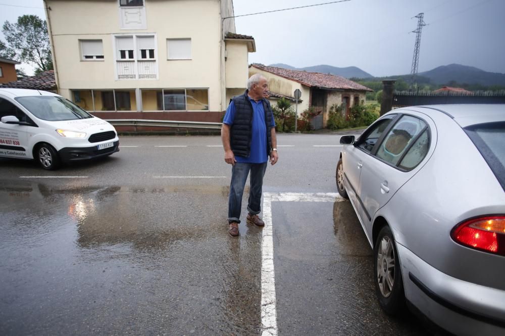 Inundaciones causadas por los chaparrones.