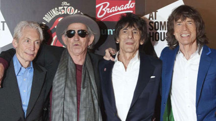 Los Stones: Charlie Watts, Keith Richards, Ron Wood y Mick Jagger.