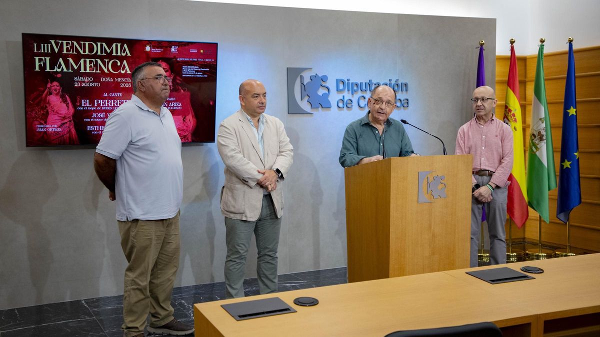 Presentación de la Vendimia Flamenca de Doña Mencía en la sede de la Diputación de Córdoba.