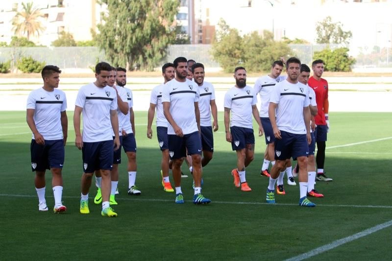 Entrenamiento de puertas abiertas del Málaga CF