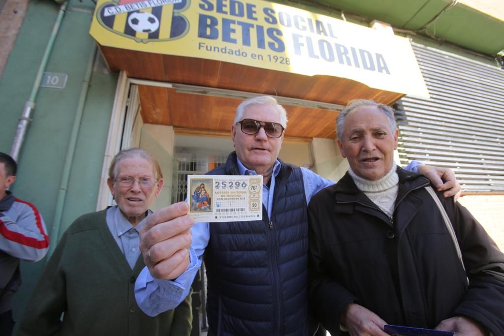 El Betis Florida, agraciado con parte de un cuarto premio de la Lotería de Navidad