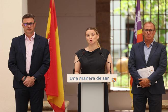 Todas las imágenes de la rueda de prensa en Ibiza de la presidenta del Govern, Marga Prohens
