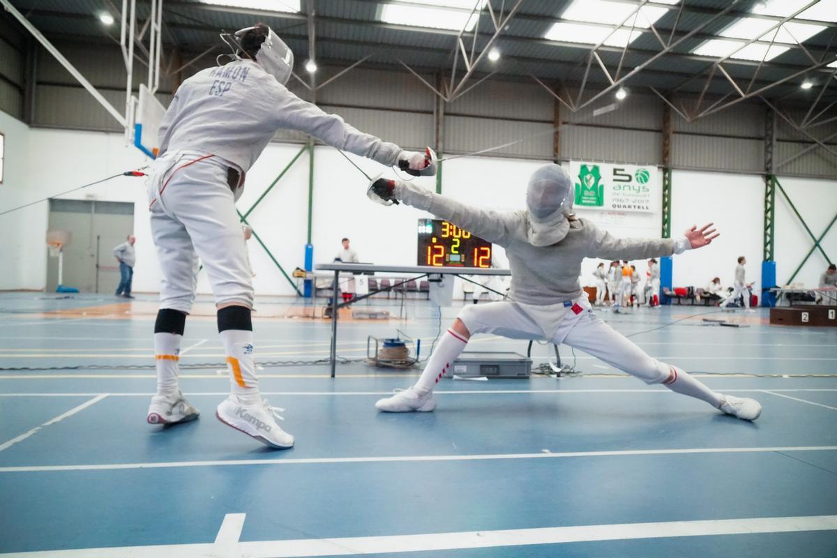 Una competición del Esgrima Morvedre.