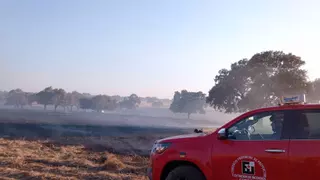 Controlado un incendio en una carretera entre El Guijo y Pozoblanco
