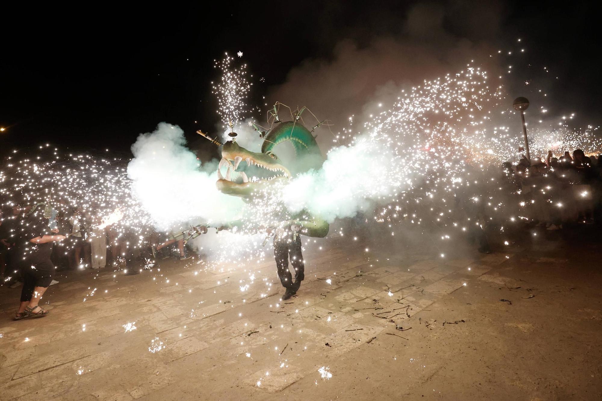 Correfoc de sant Joan en el Parc del Mar