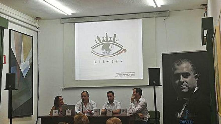 Sara Pérez, David Rivas, Gabriel Álvarez y David Muñoz en la presentación del CD.