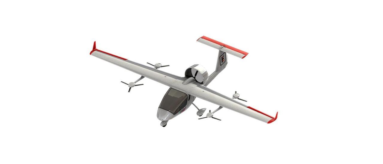 Diseño de la aeronave Martin3 con motor eléctrico realizada por Fiber Laminates.