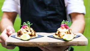 Tacos de ternera del restaurante El Mamón.