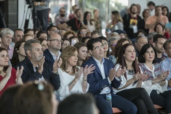 02/04/2017  POLÍTICA  mitin de Susana Díaz en la cascada para postularse como secretaria General del psc psoe celebrado en la cascada tenerife