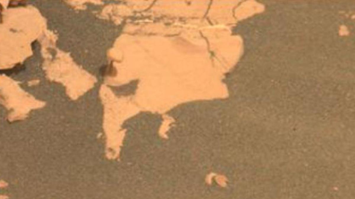 Imagen de la 'seta' de Marte