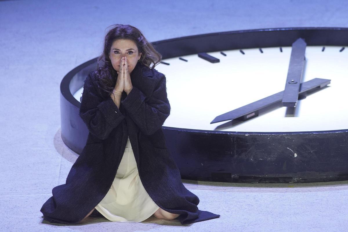 La aragonesa Sabina Puértolas en una de sus actuaciones.